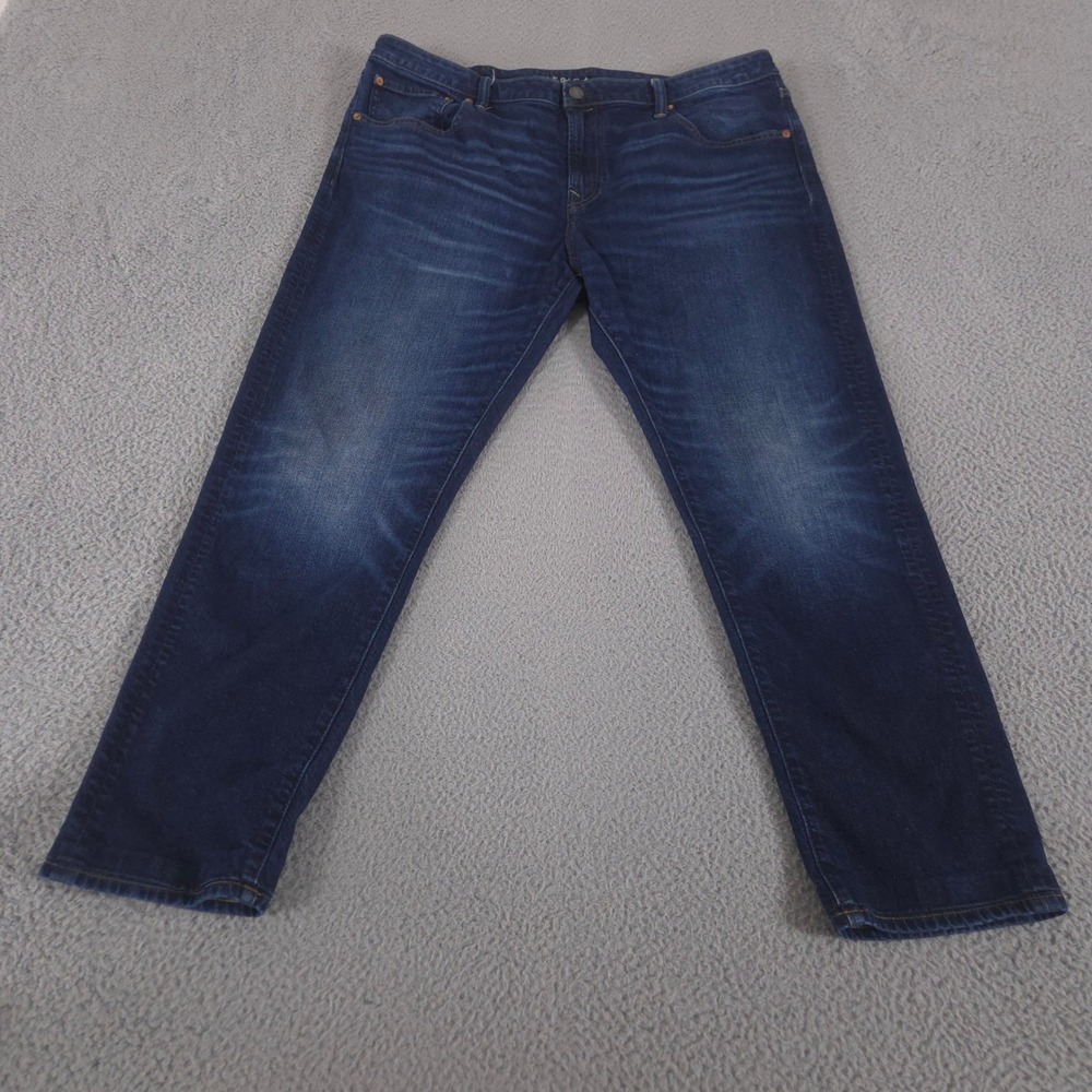 American Eagle Jeans Mens 40x32 Dark Wash Athletic Fit Tapered Leg Flex Denim